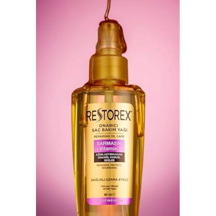 Sarmaşık + Vitamin E Onarıcı Saç Bakım Yağı 80 ml – Besleyici Onarım
