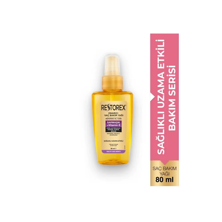 Sarmaşık + Vitamin E Onarıcı Saç Bakım Yağı 80 ml – Besleyici Onarım