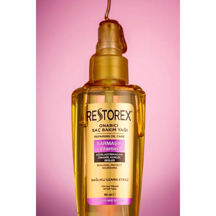 Sarmaşık + Vitamin E Onarıcı Saç Bakım Yağı 80 ml – Besleyici Onarım