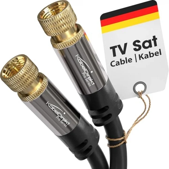 Sat TV Kablosu – 20m | Radyo/TV, DVB-T, DVB-C, DVB-S/DVB-S2, internet, siyah