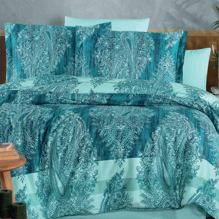 Saten Deluxe Maria Çift Kişilik Nevresim Takımı