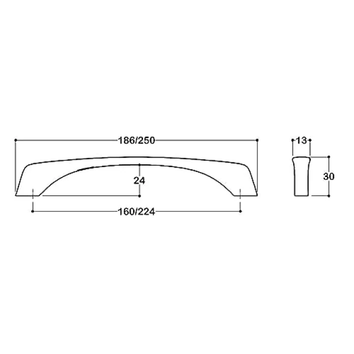 saten rengi 160 mm Modern Kulp