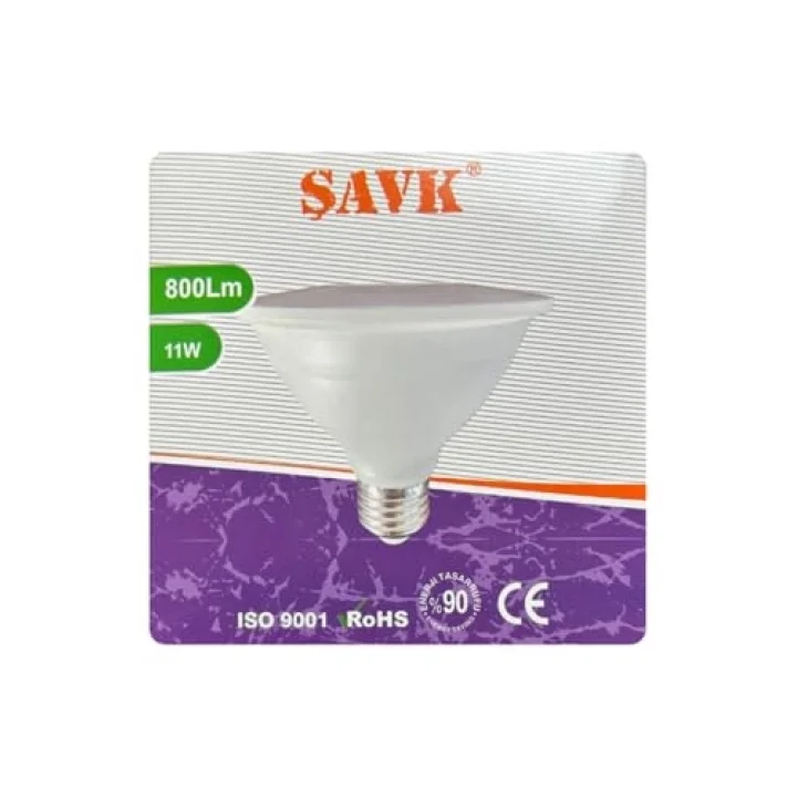 Şavk 11W 6500K Beyaz Işık Par30 E27 Led Spot Ampul