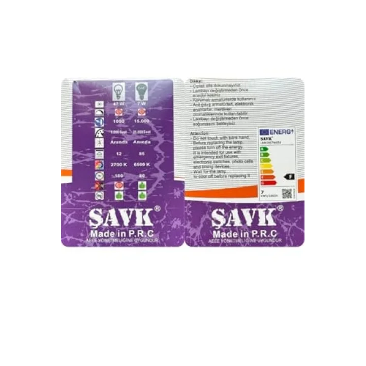 Şavk 7W 6500K Beyaz Işık Par20 E27 Led Spot Ampul