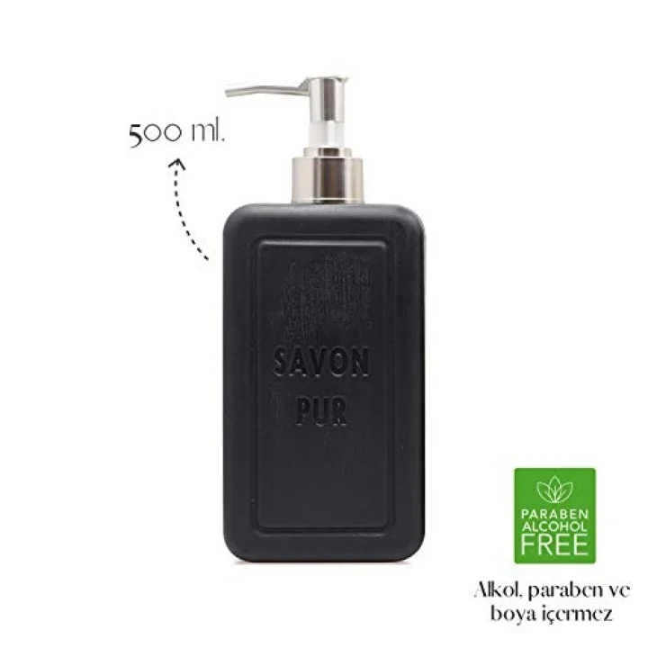 Savon Pur Luxury Vegan Sıvı Sabun Siyah (500 ml)