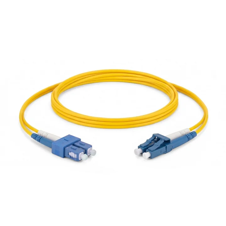 SC/UPC-LC/UPC Singlemode Dupleks 1 Metre Fiber Patch Cord
