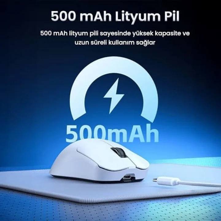 SC380 Pro PAW3311 Sensör 12000 DPI 1000Hz Kablolu ve Kablosuz Gaming Oyuncu Mouse Siyah