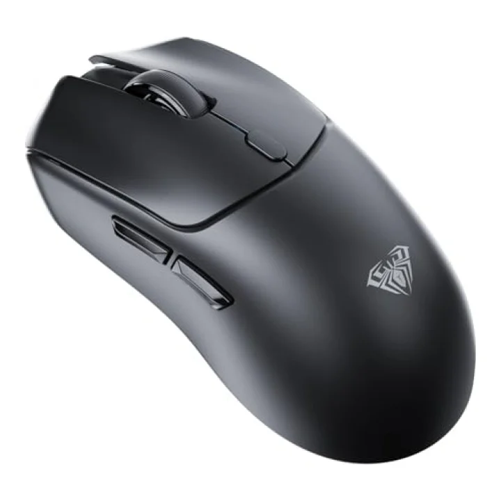 SC580X Lightweight PAW3395 Sensor 10000 DPI 1000Hz Kablolu ve Kablosuz Gaming Oyuncu Mouse Siyah