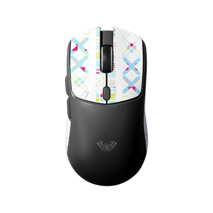 SC580X Lightweight PAW3395 Sensor 10000 DPI 1000Hz Kablolu ve Kablosuz Gaming Oyuncu Mouse Siyah