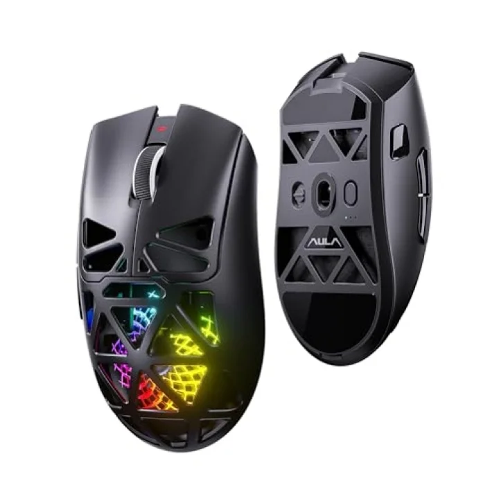 SC620 PAW3311 Sensör 12000 DPI 1000Hz Kablolu ve Kablosuz Gaming Oyuncu Mouse Siyah