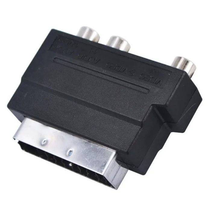 Scart To Rca Skart Tos Av Svideo Çevirici Dönüştürücü Adaptör
