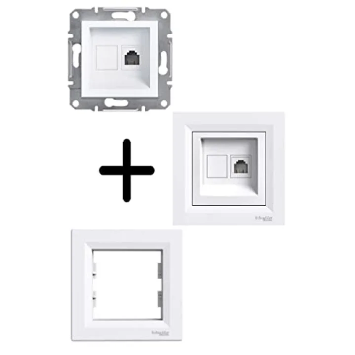 Schneider Electric eph4100121 Anten Telefon RJ11, Beyaz
