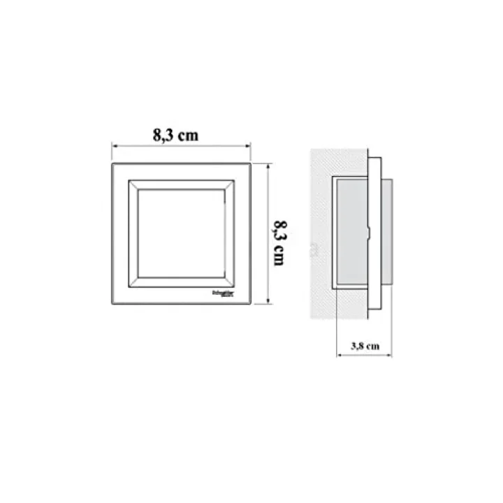 Schneider Electric eph4100121 Anten Telefon RJ11, Beyaz