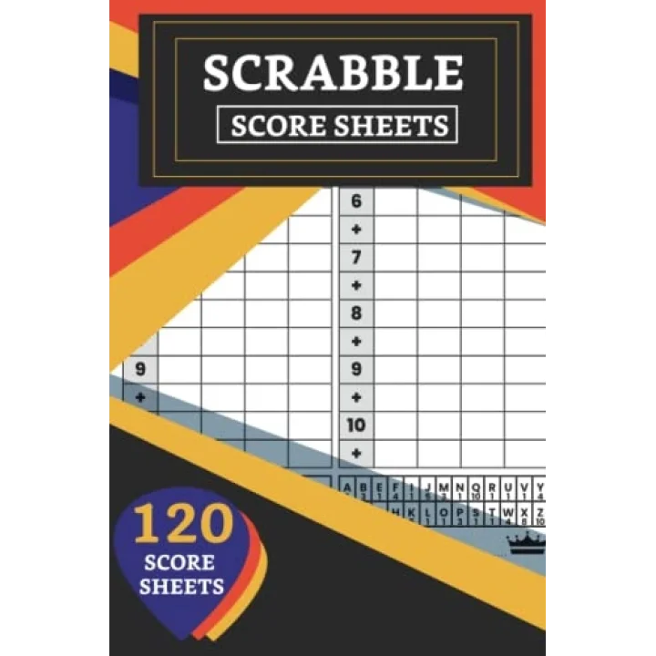 Scrabble Score Sheets: Scrabble Game Book Pad, 120 Sheet Score Card Notebook, Record Your Scrabble Games! Paperback, Scrabble Game Book Pad