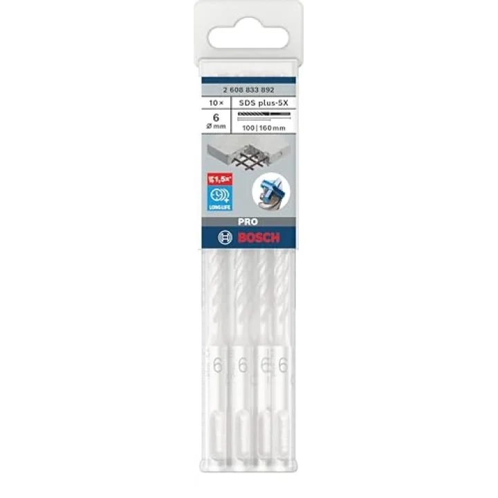 SDS plus-5X Delme Ucu 6 x 100 x 160 mm