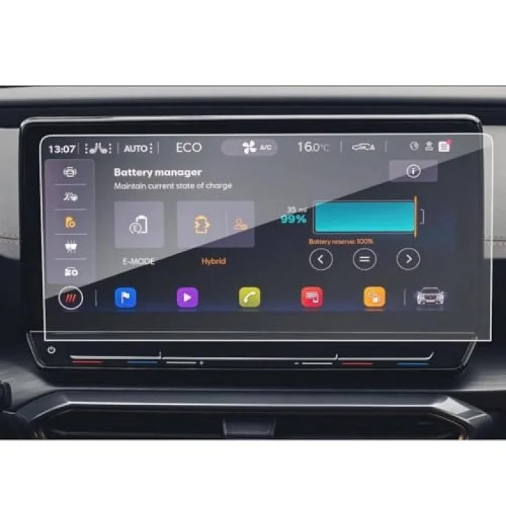 Seat Leon Fr 10 İnç İle Uyumlu Mat Ekran Koruyucu Multimedya Şeffaf