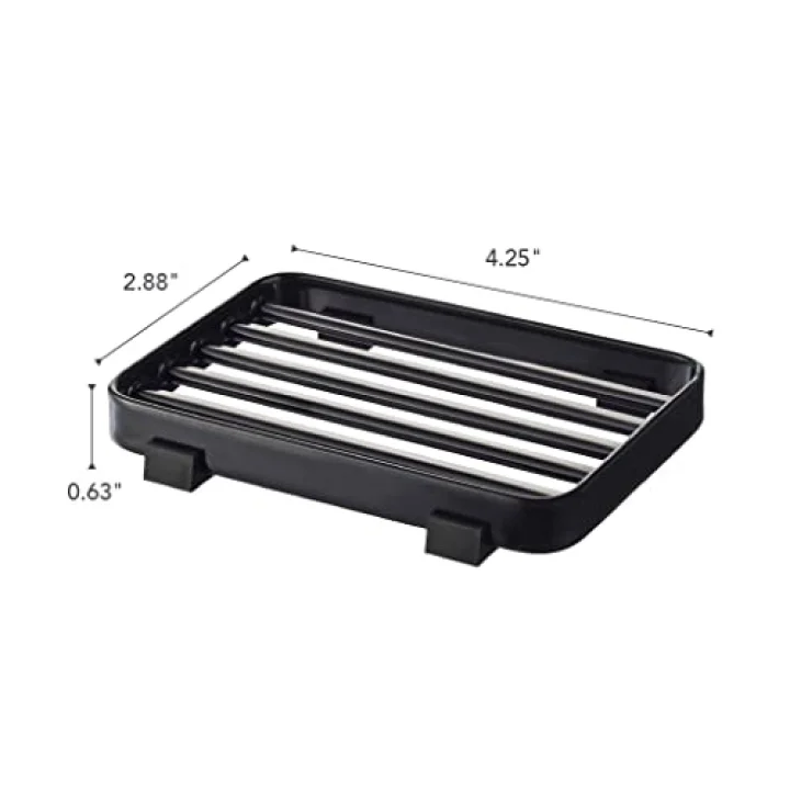 Seifenablage, Stahl, Schwarz, One Size