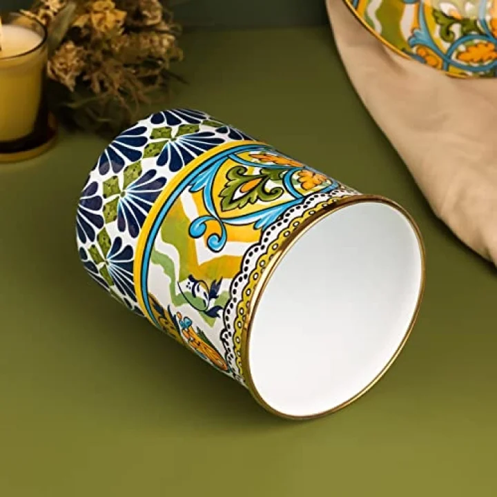 SELGE 17 cm Emaye dekoratif, çok amaçlı Kavanoz, vazo