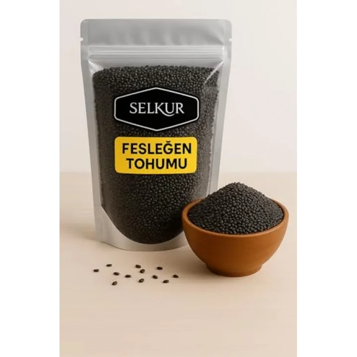 SELKUR Fesleğen Tohumu(YENİLEBİLİR) 1kg