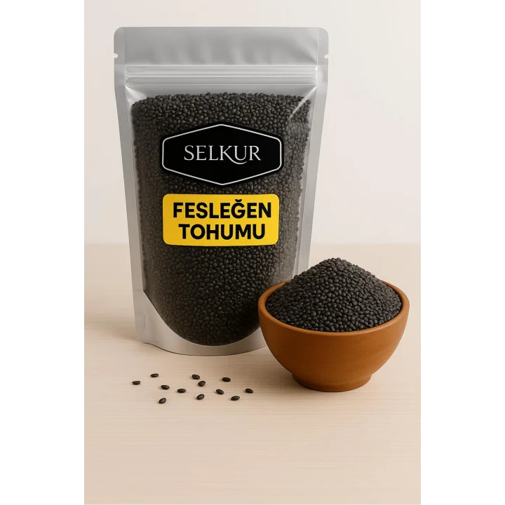 SELKUR Fesleğen Tohumu(YENİLEBİLİR) 1kg