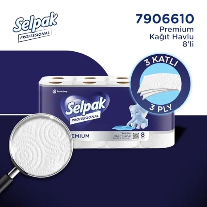 Selpak Professional Premium Havlu Kağıt, 8 Rulo