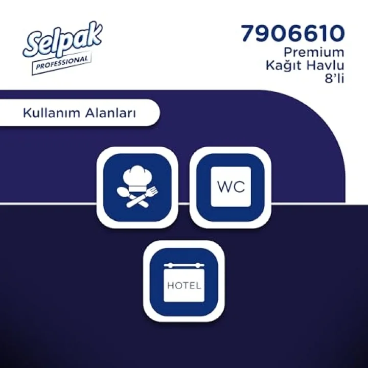 Selpak Professional Premium Havlu Kağıt, 8 Rulo