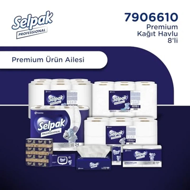 Selpak Professional Premium Havlu Kağıt, 8 Rulo