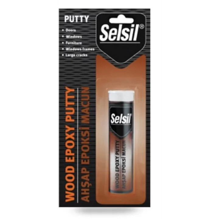 Mey İthalat® Selsil Epoxy 2 Bileşenli Macun Ahşap Yapıştırıcı 57 gr