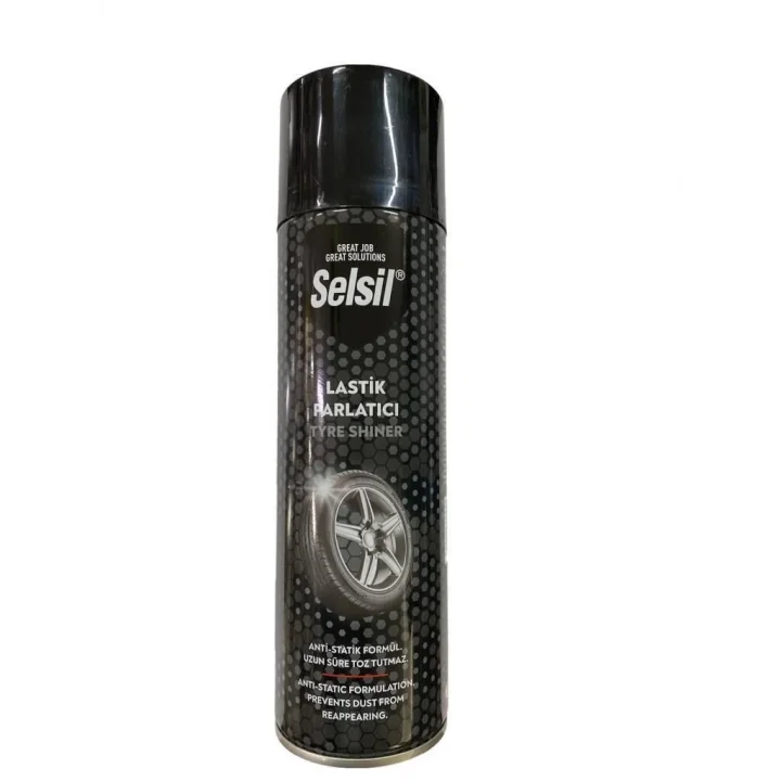 Mey İthalat® Selsil Lastik Parlatıcı Sprey 500 ml