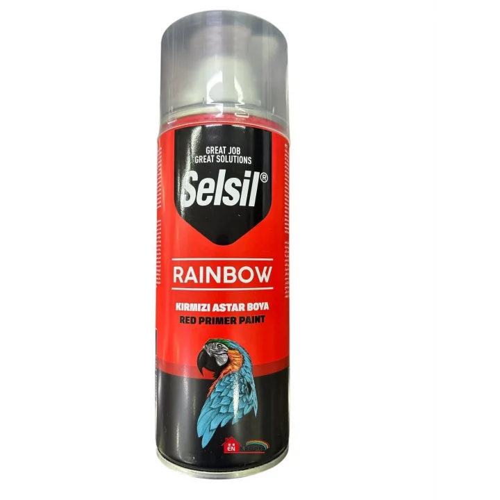 Mey İthalat® Selsil Rainbow Akrilik Sprey Astar 3009 Kırmızı