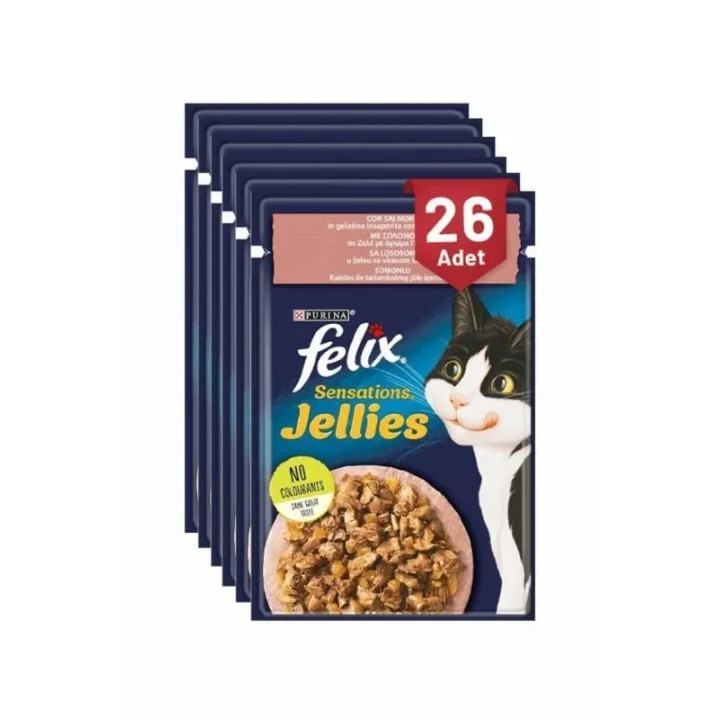 Sensation Somon & Karidesli Kedi Yaş Mama (26 x 85 gr)