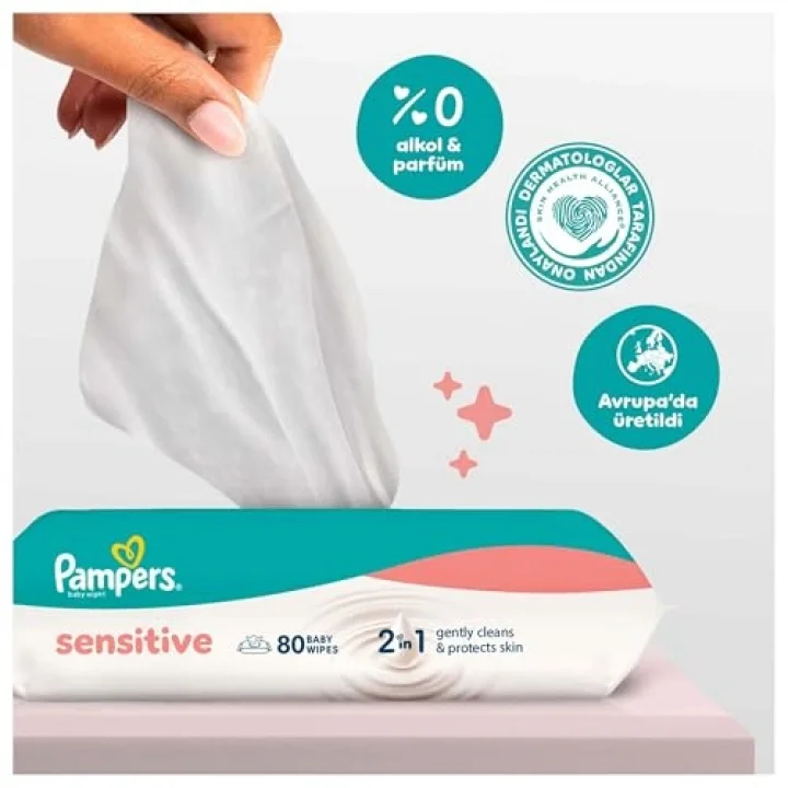 Sensitive Bebek Islak Havlu 12 Paket 960 Yaprak