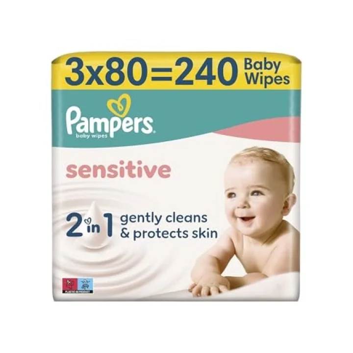 Sensitive Bebek Islak Havlu 3 Paket 240 Yaprak