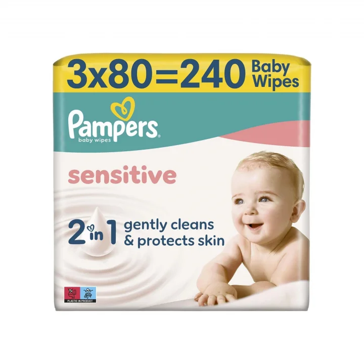Sensitive Bebek Islak Havlu 3 Paket 240 Yaprak