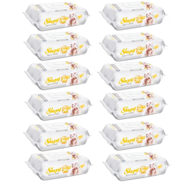 Sensitive Islak Havlu 12 x 90lı 12 Paket 1080 Yaprak