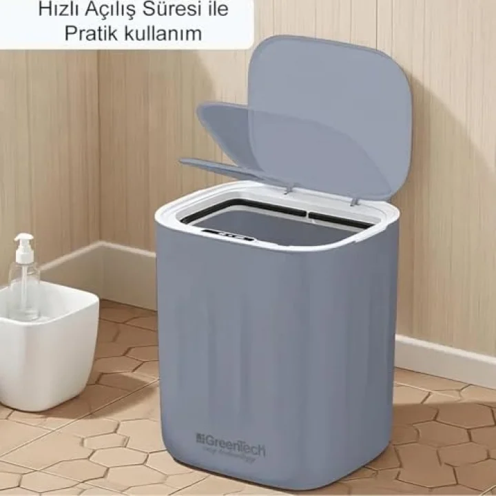 Sensörlü 28 Litre Çöp Kovası (Şarj Edilebilir Lityum Pilli) / GT-SC07S