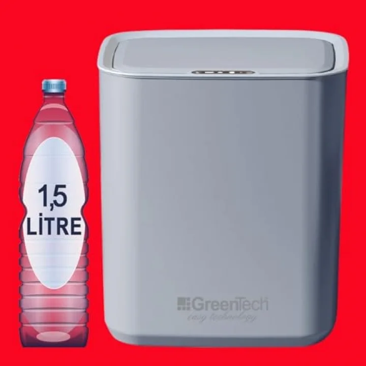 Sensörlü Şarjlı 22 Litre Çöp Kovası (Şarj Edilebilir Lityum Pilli) / GT-SC05K