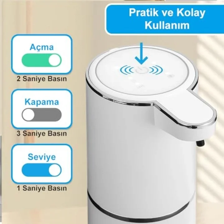 Sensörlü USB Şarjlı Köpük Sabunluk/GT-SD03