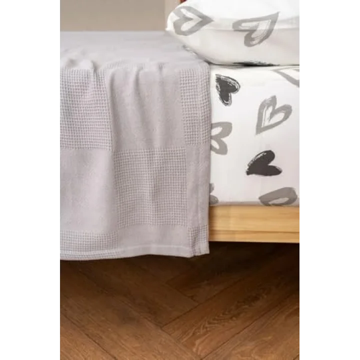Serenity 200X220 Çift Kişilik Pike, Gri