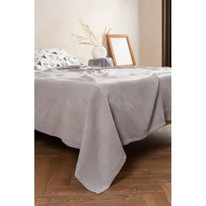 Serenity 200X220 Çift Kişilik Pike, Gri