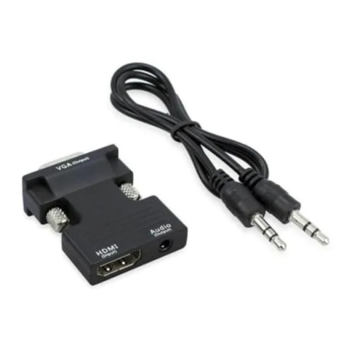 Ses Destekli HDMI To VGA Dönüştürücü Adaptör