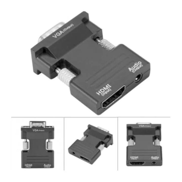 Ses Destekli HDMI To VGA Dönüştürücü Adaptör