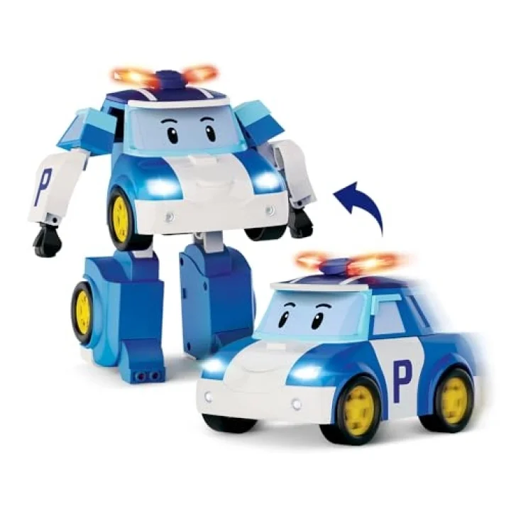 Sesli ve Işıklı Büyük Transforming Robot Poli