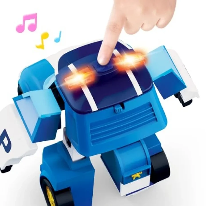 Sesli ve Işıklı Büyük Transforming Robot Poli