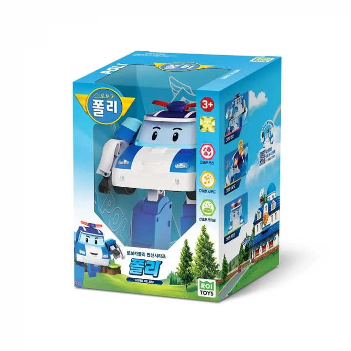 Sesli ve Işıklı Büyük Transforming Robot Poli