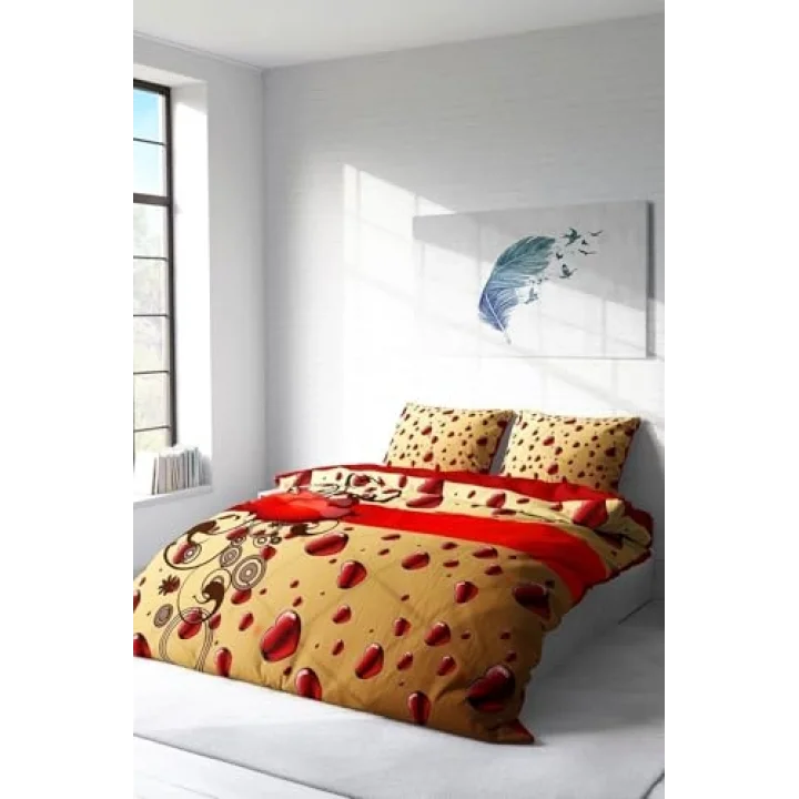 Sevgililer Günü 3D Çift Kişilik Nevresim Takımı, monohome8065