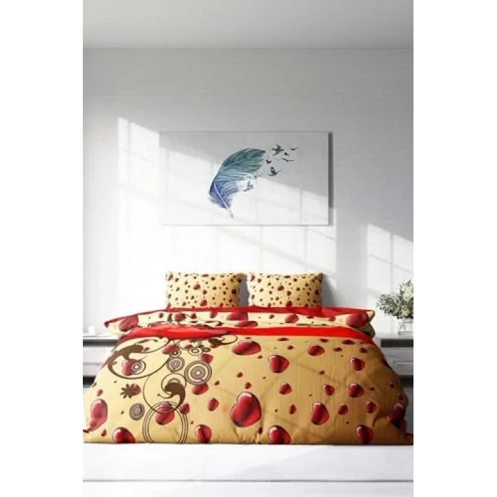 Sevgililer Günü 3D Çift Kişilik Nevresim Takımı, monohome8065