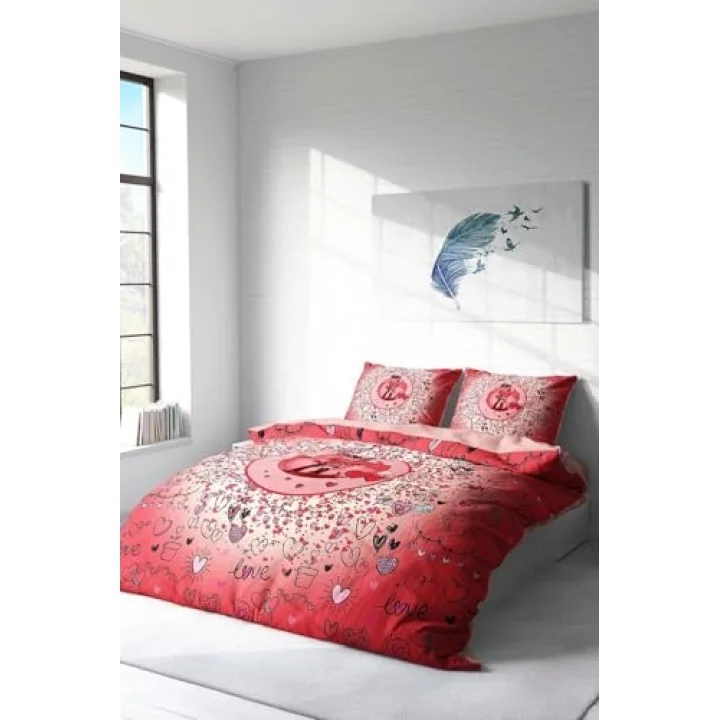 Sevgililer Günü 3D Çift Kişilik Nevresim Takımı, monohome8126
