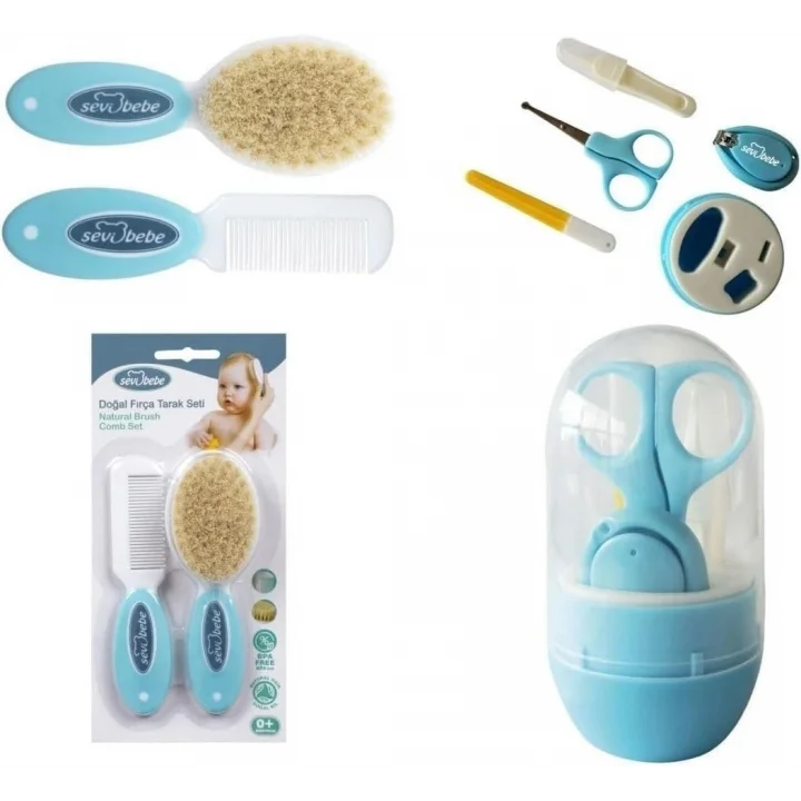 Sevi Bebe Naturel Fırça Tarak +bebek Tırnak Bakım