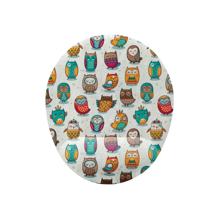 Sevimli Baykuşlar Bilek Destekli Mouse Pad